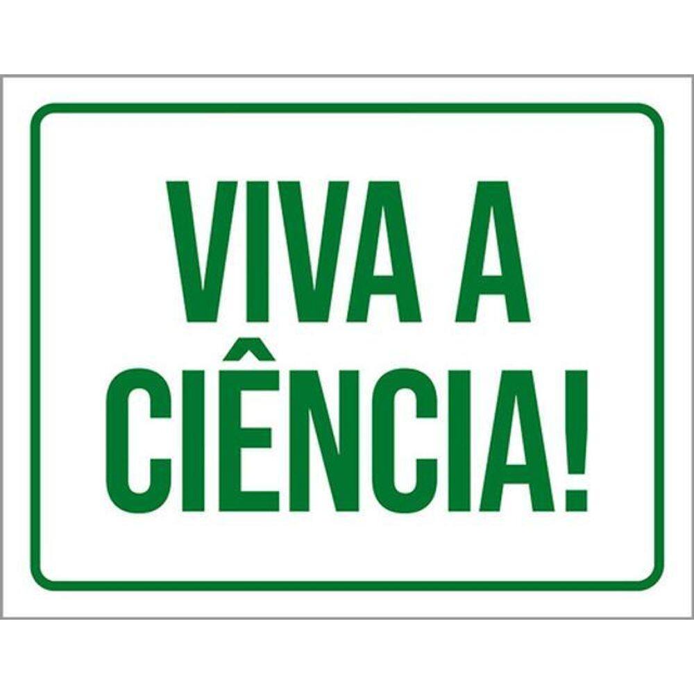 Kit 3 Placas Verde Viva A Ciência 36X46