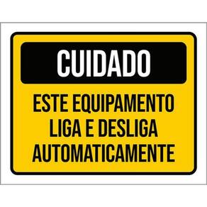 Kit 5 Placas Cuidado Equipamento Liga Desliga 36X46