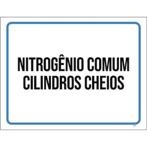 Kit 3 Placas Nitrogênio Comum Cilindros Cheios 36X46