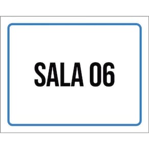 Kit 5 Placas Sala 6 Setor 36X46