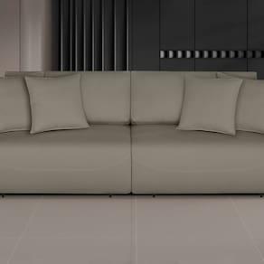 Sofá Netuno - Retrátil / Reclinável 260 Cm Veludo Castor