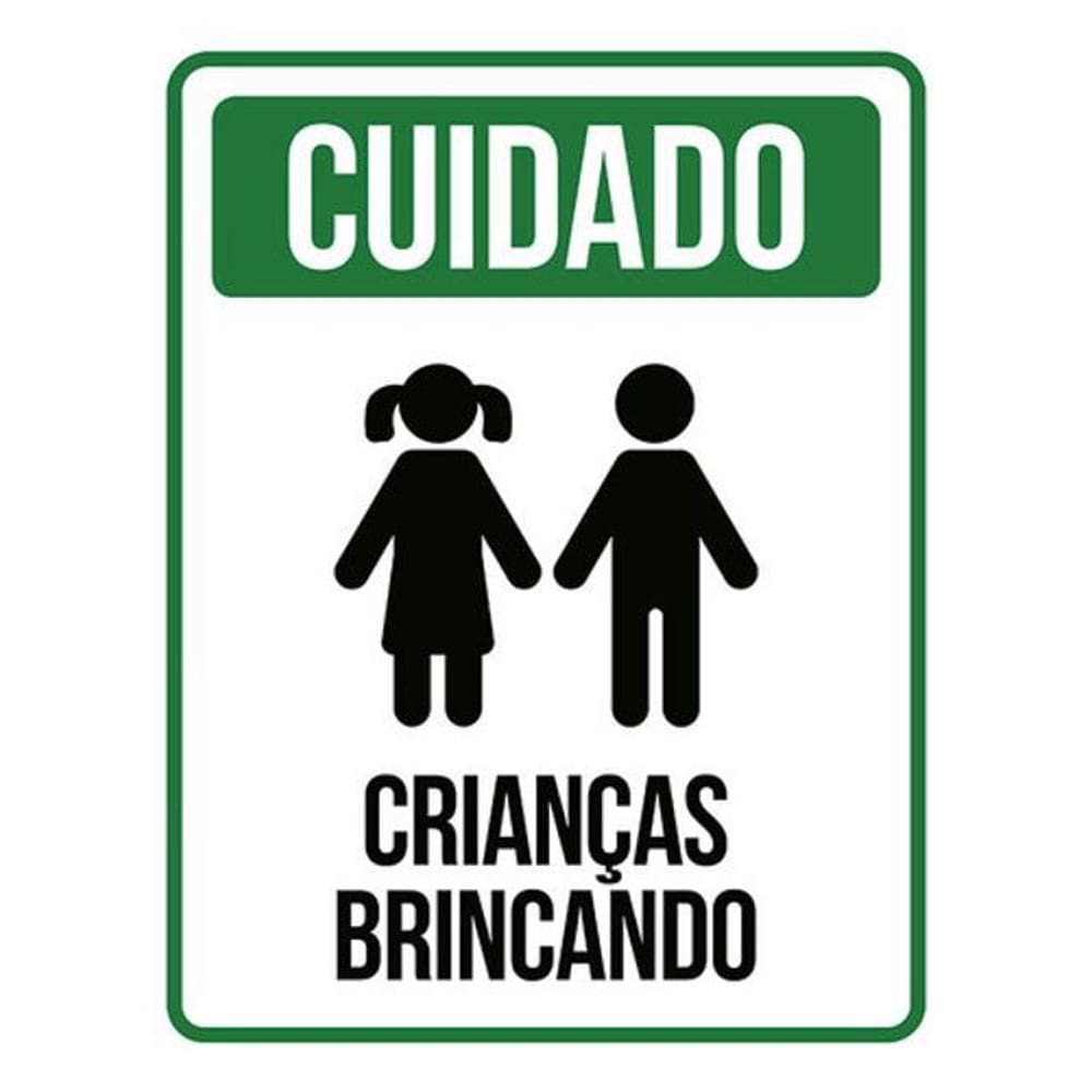 Kit 3 Placa Cuidado Crianças Brincando Verícone Ml735 36X46