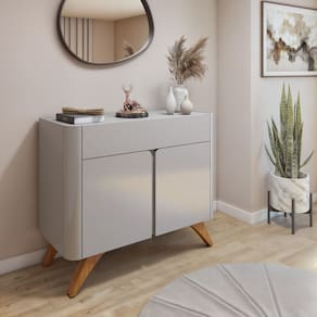 Buffet para Sala de Jantar 2 Portas 92cm Off White
