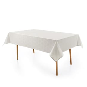 Toalha De Mesa Retangular 8 Lugares Zattar Branca Karsten