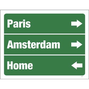 Kit 3 Placas Paris Amsterdam Home 36X46