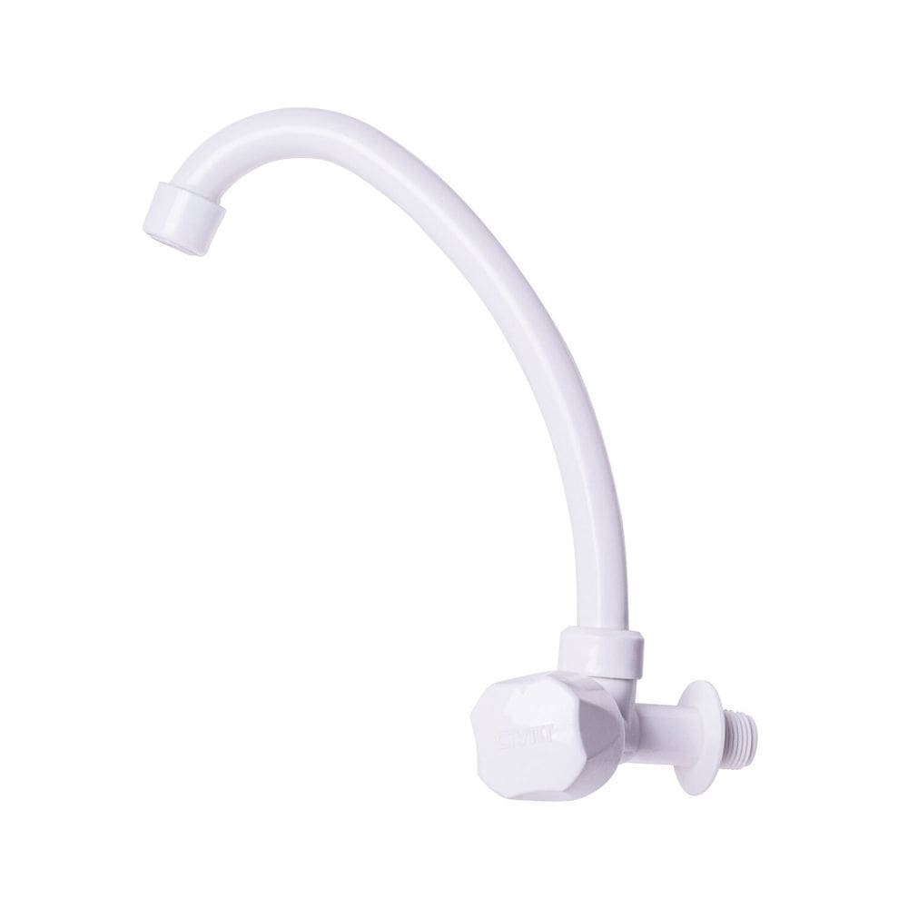 Torneira Branca Giratória de Lavatório Branco