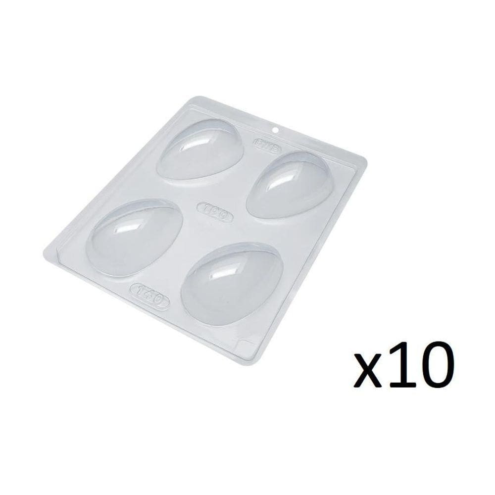 Forma Especial Ovo De Pascoa Chocolate Liso 100G- Kit 10Un