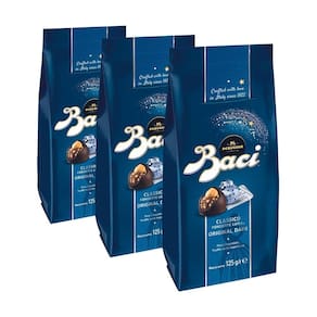 Chocolate Italiano Bombom Amargo Baci 3 Caixas 125G