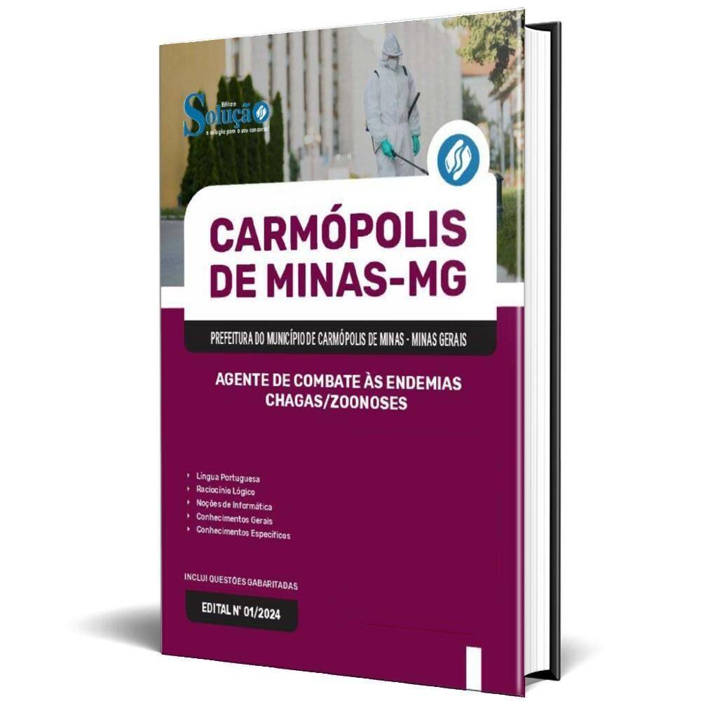 Apostila Prefeitura Carmópolis Minas Mg 2024 Agente Combate