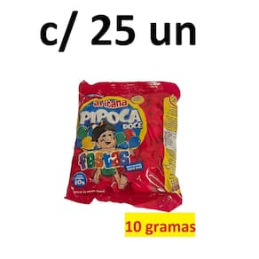 25 Unidades Mini Pipoca De 10Gr Aritana Festa São João