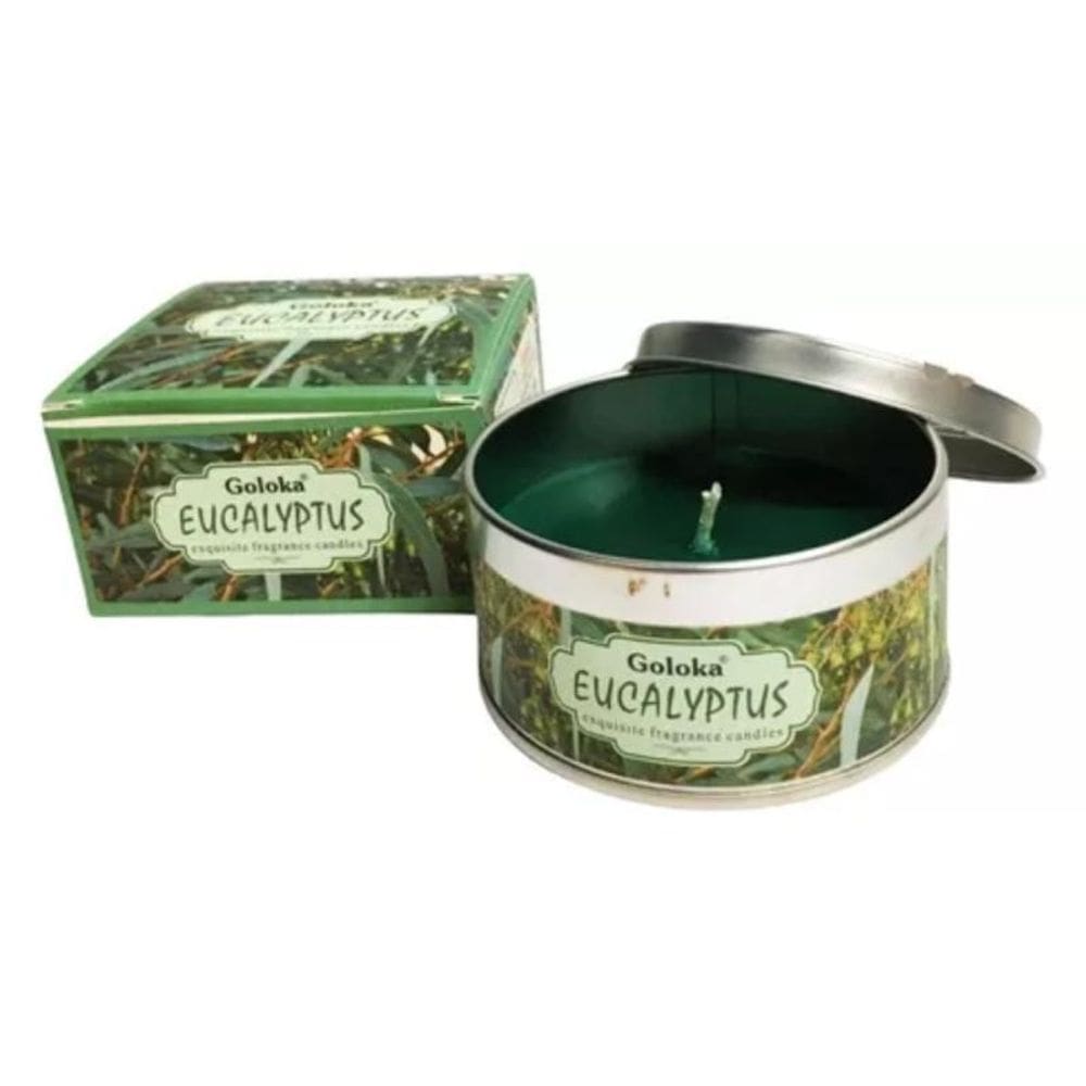 Vela Aromática Lata Indiana Goloka Vegano - Escolha O Aroma