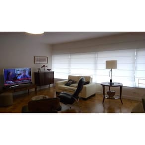 Cortina Persiana Romana Translúcida 1,60m x 1,60m - Premium