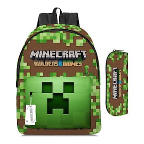 Bolsa de estudante Minecraft My World, conjunto de 2 peças, 40x30x17cm