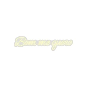 Neon Led Em Acrílico Bem Me Quero Branco Quente 0,80X0,20