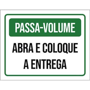 Kit 10 Placa Passa Volume Abra Colo A Entrega Ver 36X46