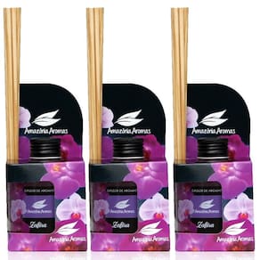 Kit 3 Aromatizador Perfume Ambiente Difusor Aroma Zafira