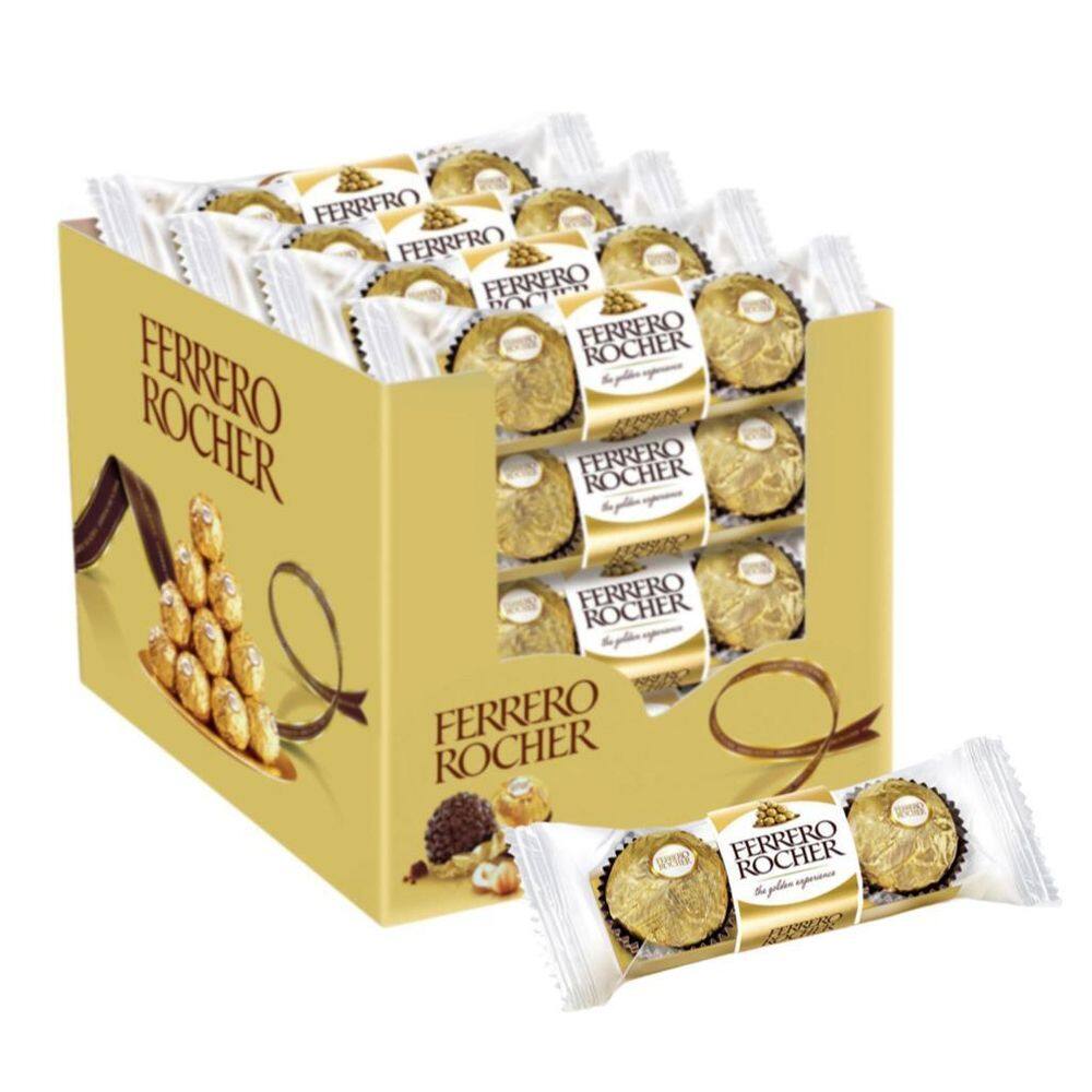 Chocolate 16 Pacotes De 3 Unidades Bombom Ferrero Rocher