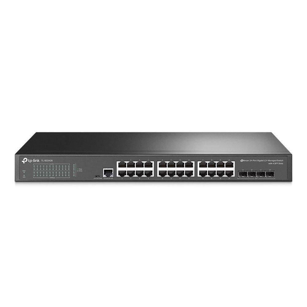 Switch Gerenciável L2+ C- 24 Portas Gigabit E 4 Slots Sfp Jetstream Tl-sg3428 Smb