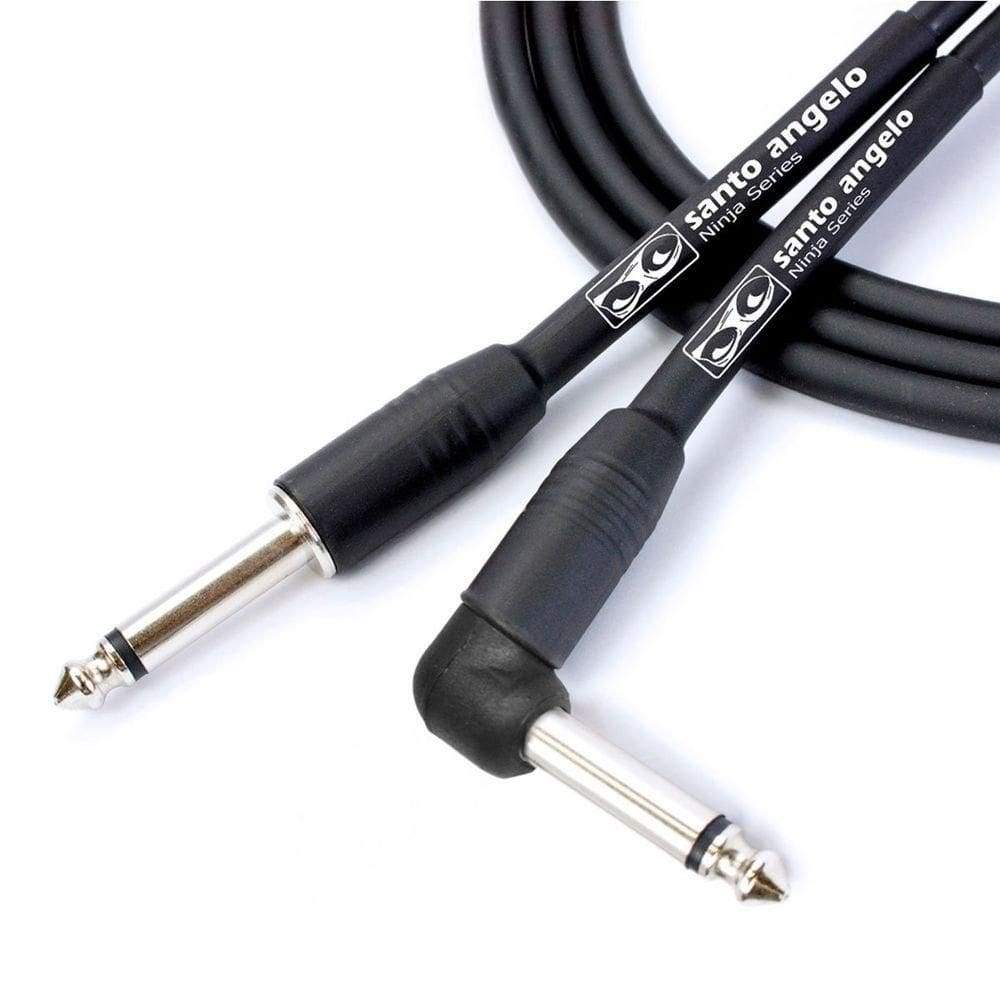 Cabo De Guitarra Ninja L Cable Conector 0,20 Mm P10/p10 90°
