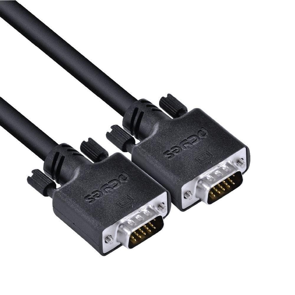 Cabo De Vídeo Vga 3+6 15 Pinos Macho Para Vga 3+6 15 Pinos Macho 28awg Puro Cobre 40 Metros