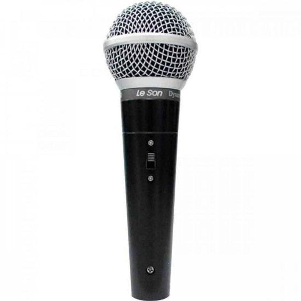 Microfone De Mão Leson Ls50 Dinâmico Preto