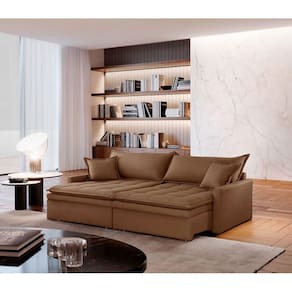 Sofá Elegance Veludo 2 Módulos 100 Cm B25 Cm Meu Sofá Online B016 Veludo Marrom