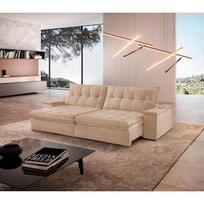 Sofá Lua Linho 02 Módulos 120 Cm B25cm Meu Sofá Online A226 Linho Bege