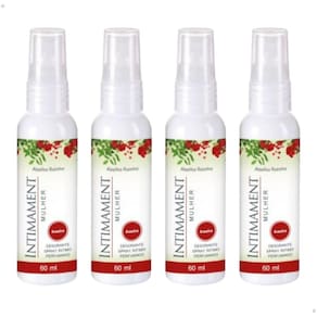 Kit 4 Desodorante Spray Íntimo Perfumado Aroeira Intimament