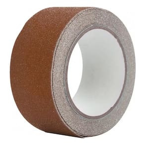 Fita adesiva de PVC antiderrapante 5m x 5cm marrom para escadas