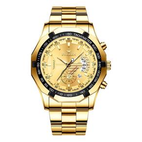 Relógio impermeável não mecânico com mostrador grande de 44 mm