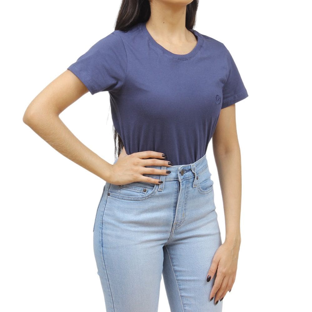 Camiseta Feminina Azul Marinho TXC 34677