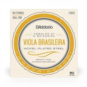 Encordoamento Para Viola D Addario Ej82c Nickel Plated Steel .010