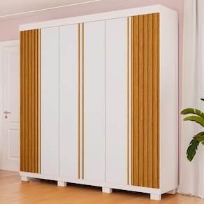 Guarda-Roupa Casal Suíça 6 Portas Linhamobília