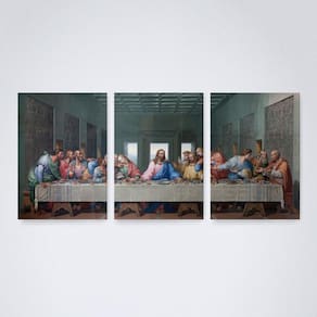 Quadro Decorativo Santa Ceia Jesus Cristo 30x20cm