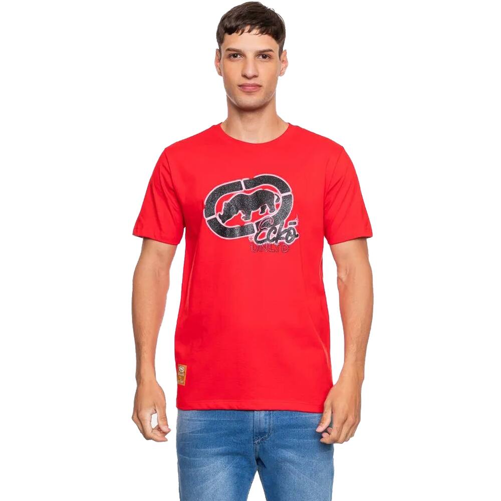 Camiseta Ecko Masculina Night - Vermelho - M
