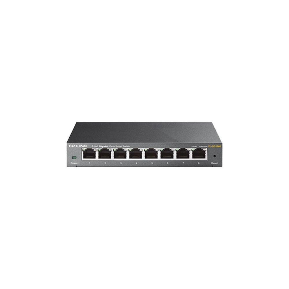 Switch Easy Smart Gigabit De 8 Portas 10-100-1000 Tl-sg108e Smb