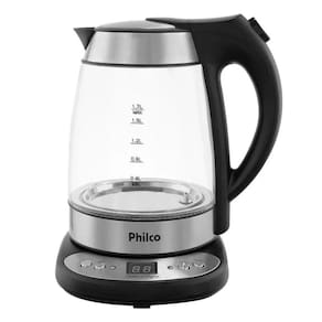 Chaleira Elétrica Philco PCHD Digital Glass | 1,7 Litros, Jarra De Vidro