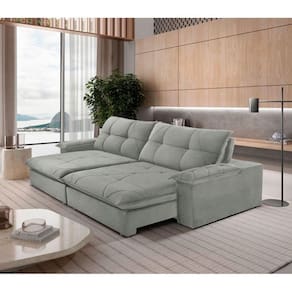 Sofá Gaia Linho 02 Módulos 90 Cm B25cm Meu Sofá Online A230 Linho Cinza