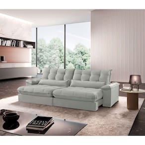 Sofá Classic Veludo 02 Módulos 100 Cm B25 Meu Sofá Online B026 Veludo Prata