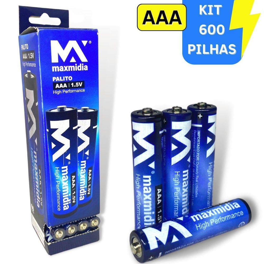 Kit 600 Pilhas Aa Ou Aaa 1,5V - Kit 600 Pilhas Aaa