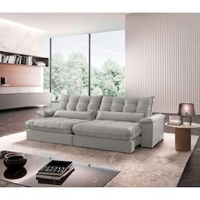 Sofá Classic Linho 02 Módulos 120 Cm B25 Meu Sofá Online A230 Linho Cinza