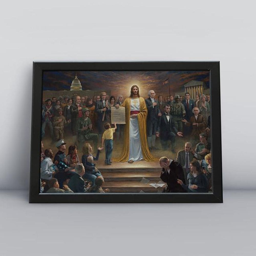 Quadro Decorativo Religião Cristã - 20x30cm - MDF