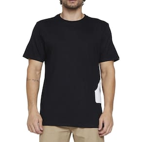 Camiseta Quiksilver Side Logo SM25 Masculina Preto