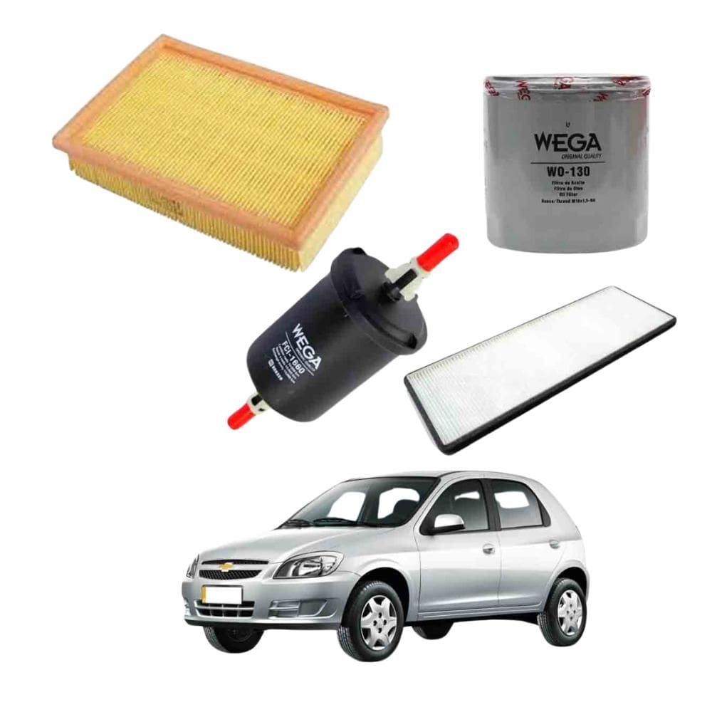 Kit Filtros Óleo GM Celta 2003 A 2017 WKL184 Wega