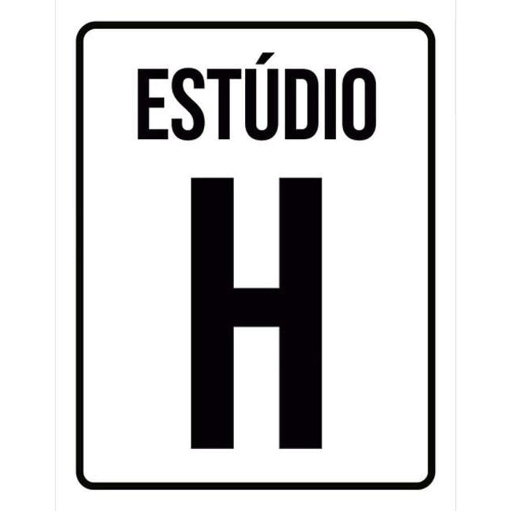 Kit 5 Placas Setor Estúdio 36X46