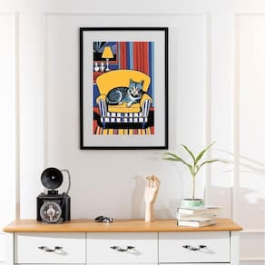 Quadro Cat Pop Art - 60X48Cm