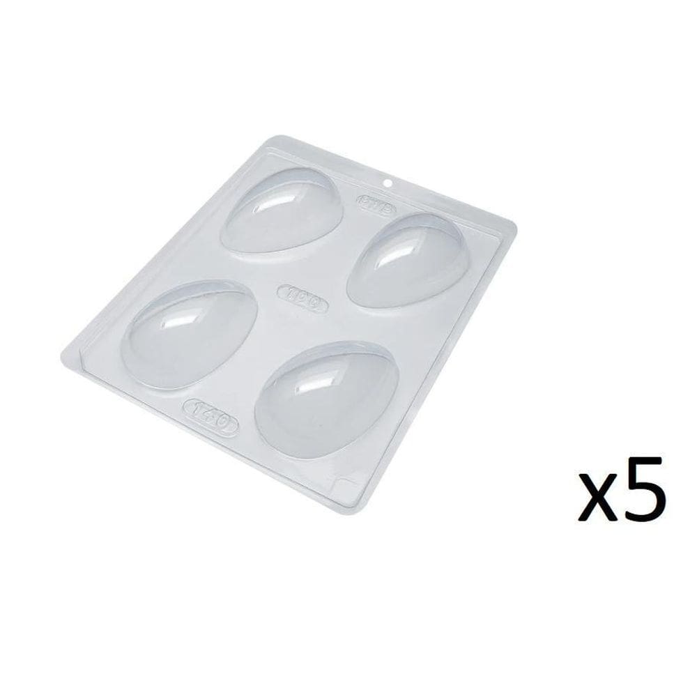 Forma De Pvc 100G Para Ovo Páscoa De Liso - Kit 5 Unidades