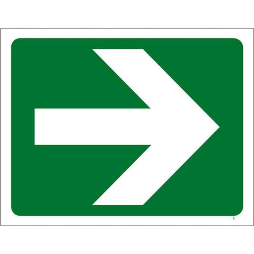 Kit 3 Placas Ambiente Seta Direita 36X46