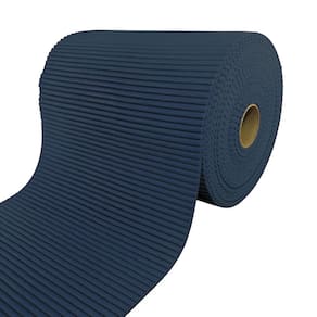 Tapete Emborrachado Antiderrapante 15M X 45Cm Rolo Azul