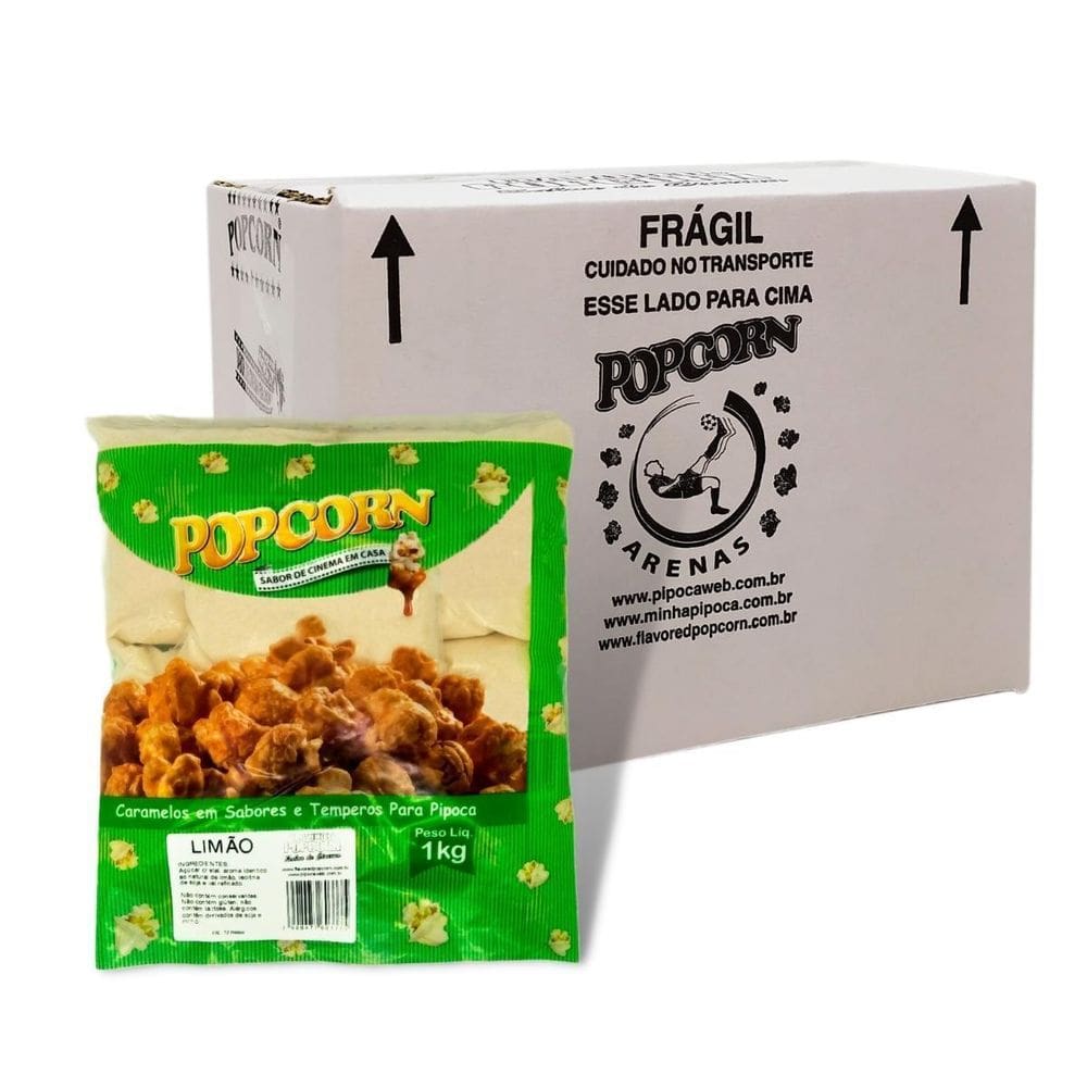 Caramelo Para Pipoca Doce - Sabor Limão 5Kg